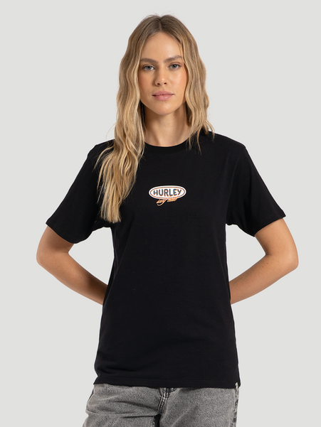 Camiseta Manga Curta Hurley Perfect Waves Preta
