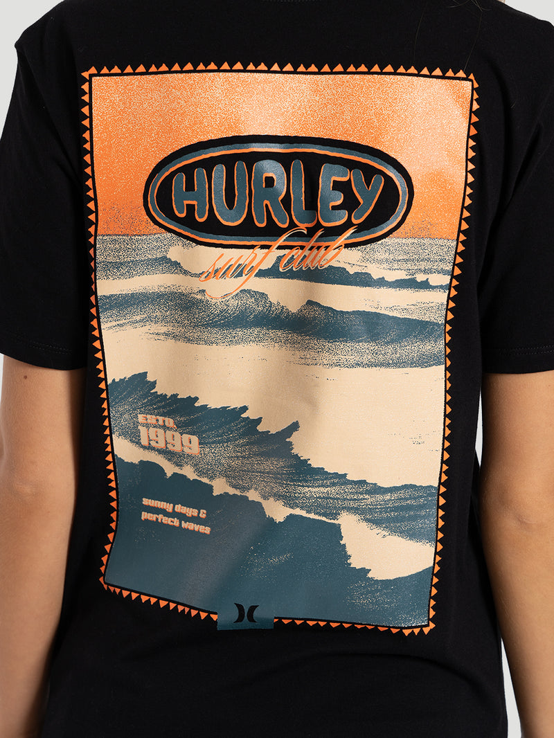 Camiseta Manga Curta Hurley Perfect Waves Preta