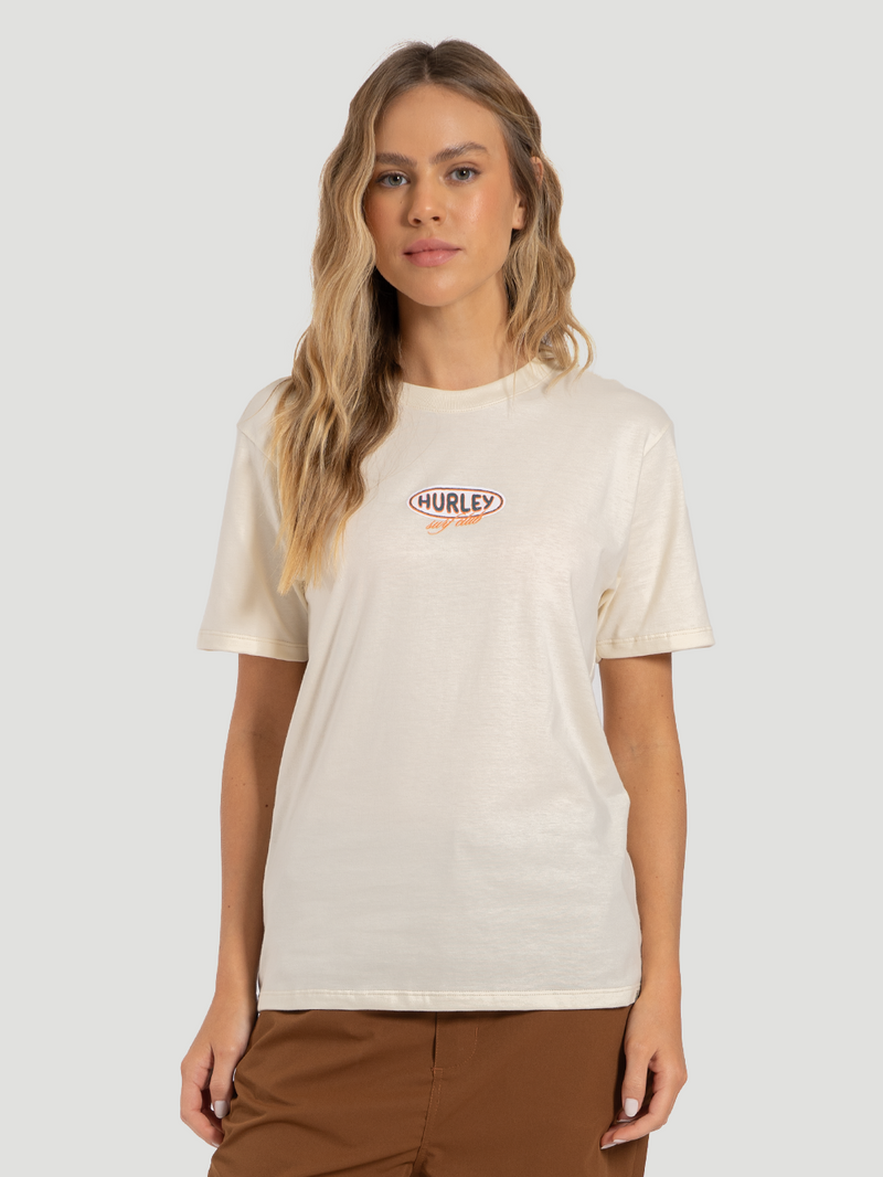 Camiseta Manga Curta Hurley Perfect Waves Off White