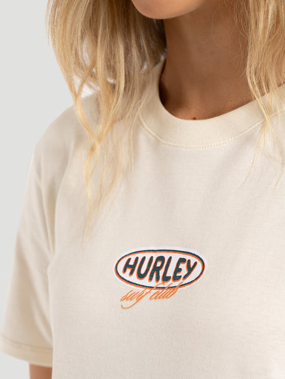 Camiseta Manga Curta Hurley Perfect Waves Off White