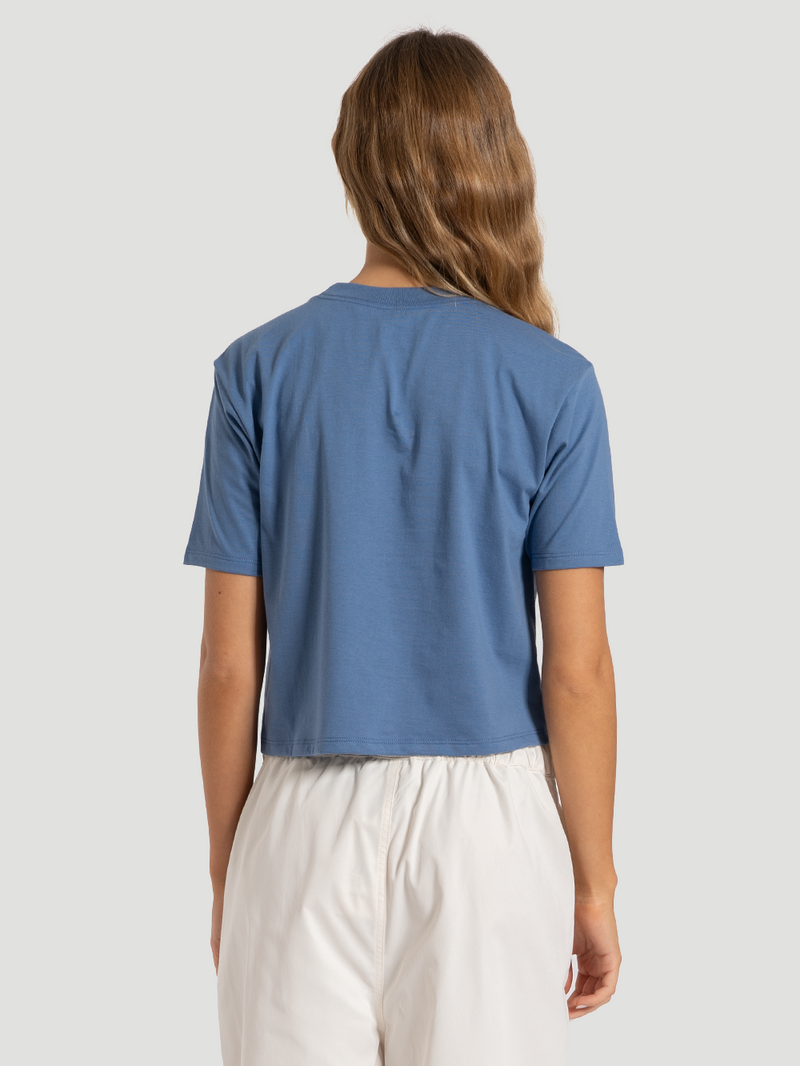 Camiseta Manga Curta Hurley Line Feminina Azul