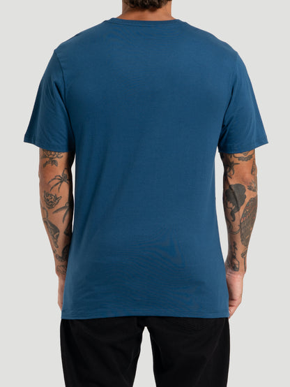 Camiseta Manga Curta Hurley Silk O&O Solid Azul Marinho