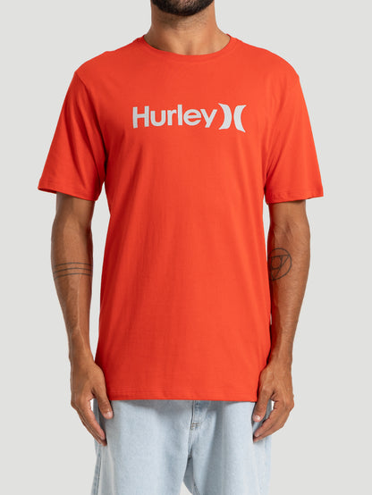 Camiseta Manga Curta Hurley Silk O&O Solid Vermelha