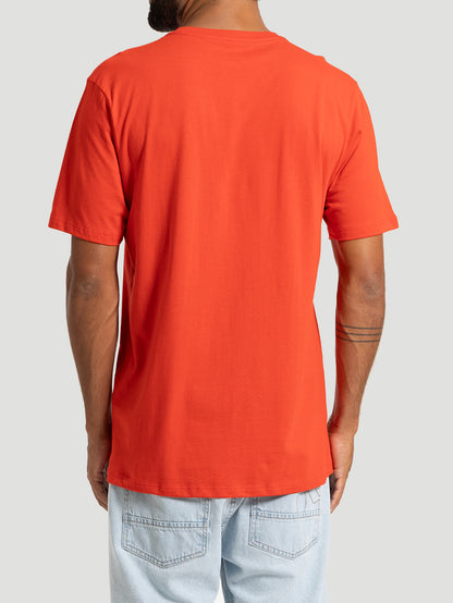 Camiseta Manga Curta Hurley Silk O&O Solid Vermelha