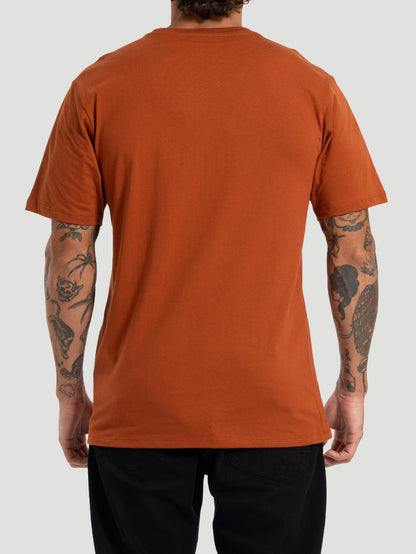 Camiseta Manga Curta Hurley Silk O&O Solid Marrom