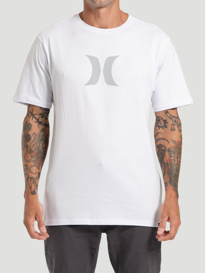 Camiseta Masculina Manga Curta Hurley Icon Branca