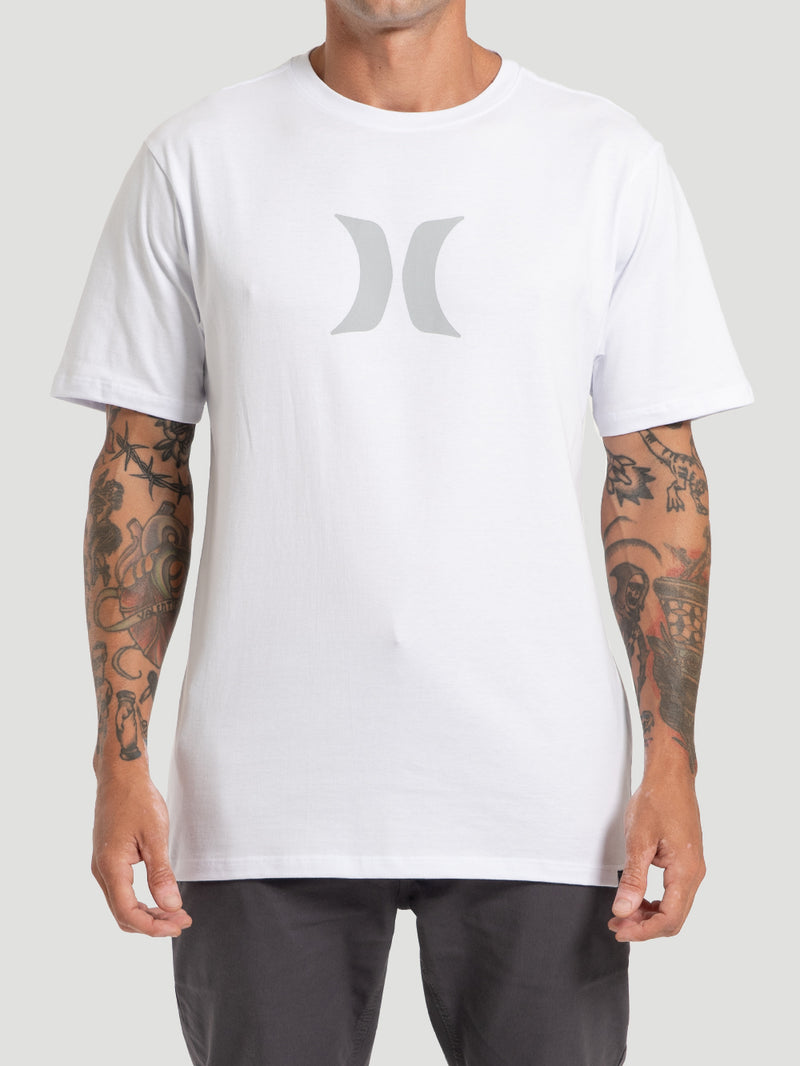 Camiseta Masculina Manga Curta Hurley Icon Branca