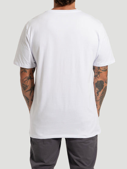 Camiseta Masculina Manga Curta Hurley Icon Branca