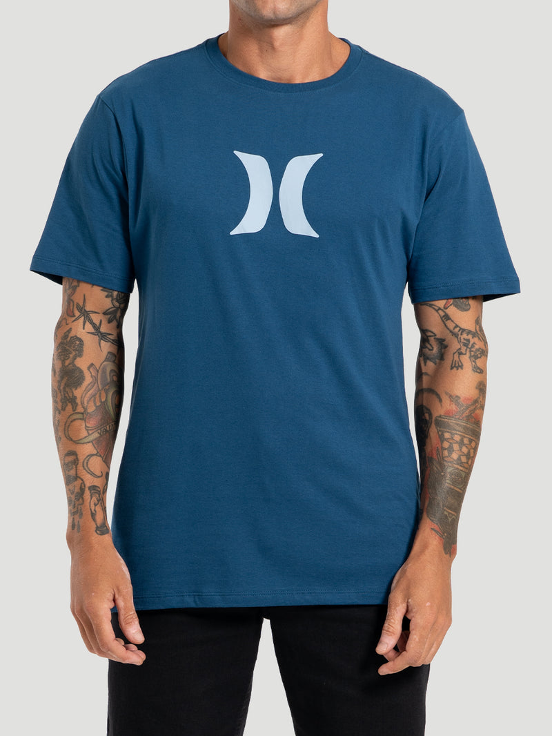 Camiseta Manga Curta Hurley Icon Azul Marinho