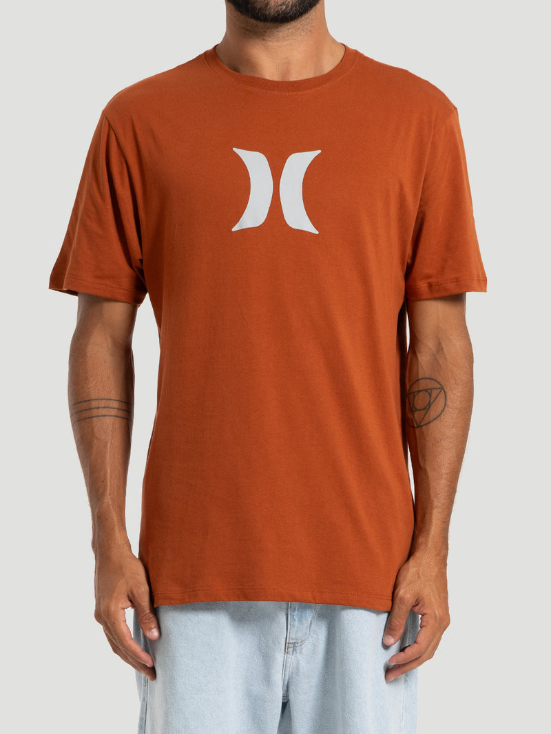 Camiseta Masculina Manga Curta Hurley Icon Marrom
