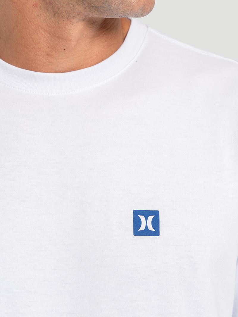 Camiseta Manga Curta Hurley Mini Icon Oversized Branca