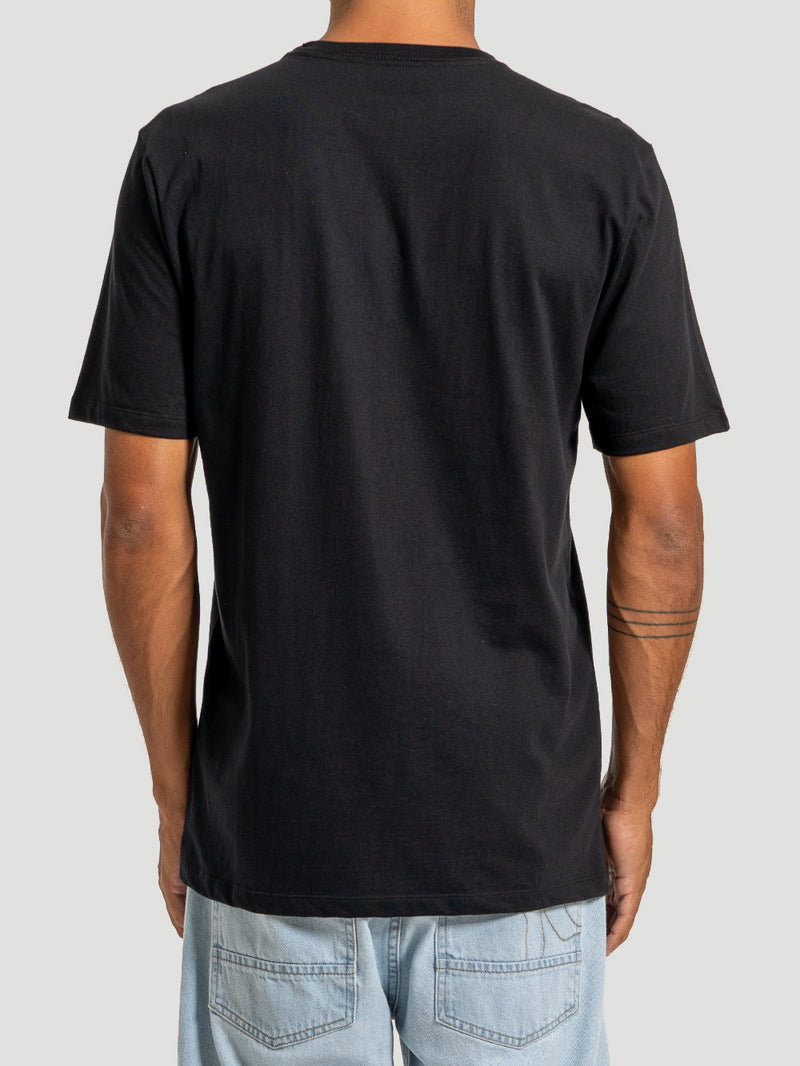 Camiseta Manga Curta Hurley Mini Icon Oversized Preta