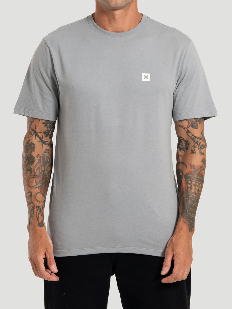 Camiseta Manga Curta Hurley Mini Icon Oversized Cinza