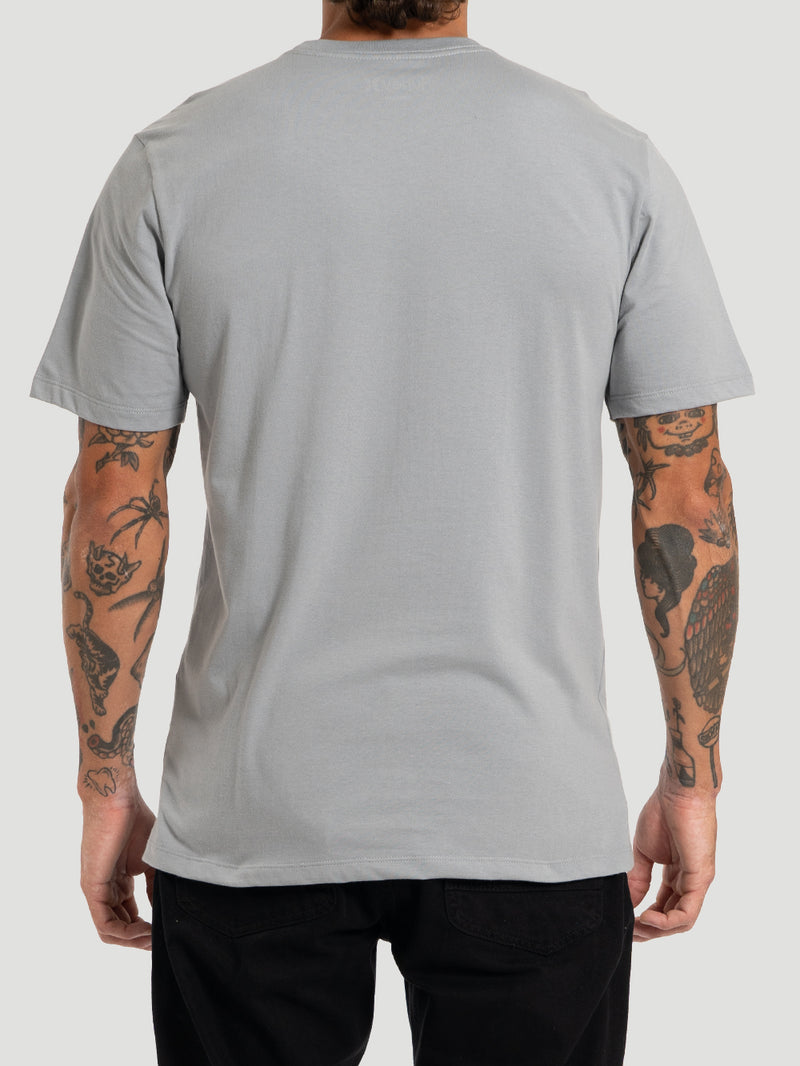 Camiseta Manga Curta Hurley Mini Icon Oversized Cinza