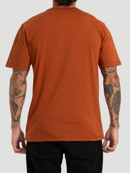 Camiseta Manga Curta Hurley Mini Icon Oversized Marrom
