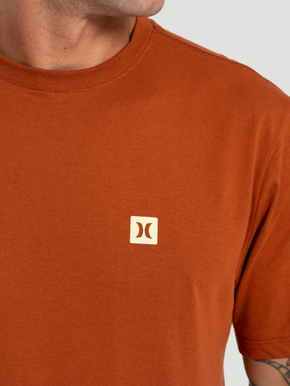 Camiseta Manga Curta Hurley Mini Icon Oversized Marrom