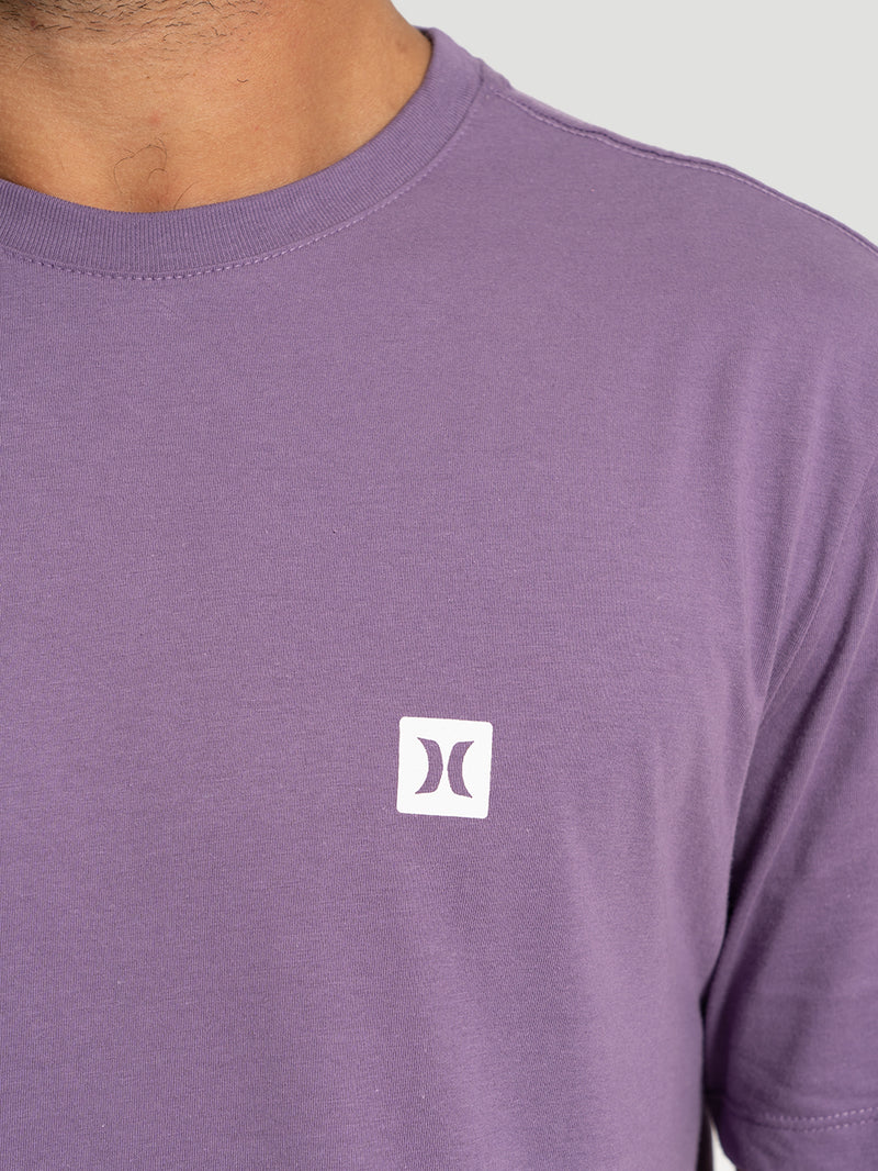 Camiseta Manga Curta Hurley Mini Icon Oversized Roxo
