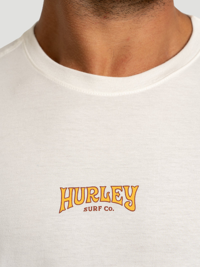 Camiseta Manga Curta Hurley Bells Off White