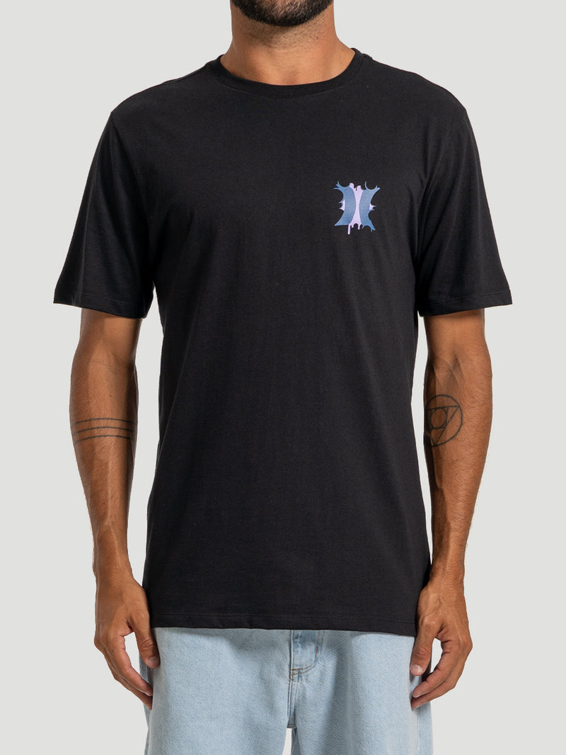 Camiseta Manga Curta Hurley Bombcloud Preta