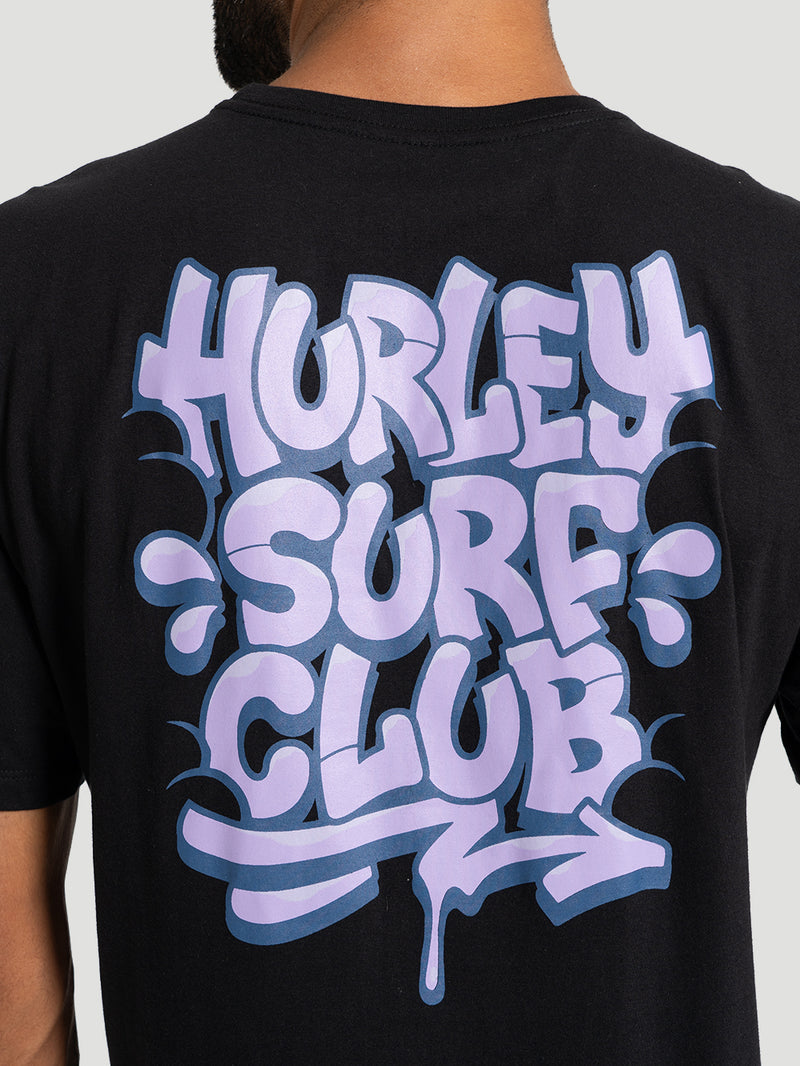 Camiseta Manga Curta Hurley Bombcloud Preta