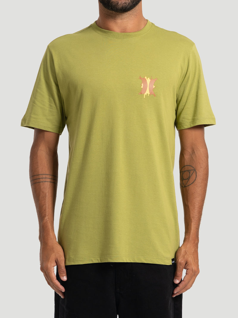Camiseta Manga Curta Hurley Bombcloud Verde