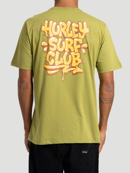Camiseta Manga Curta Hurley Bombcloud Verde