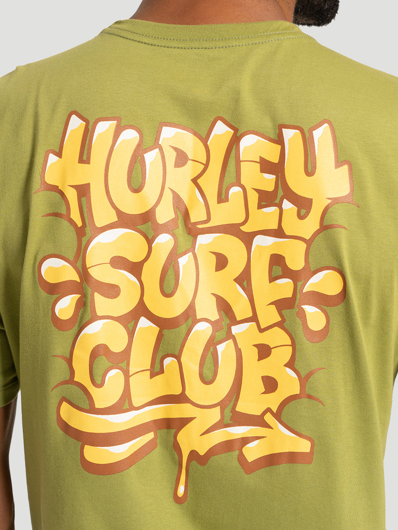 Camiseta Manga Curta Hurley Bombcloud Verde