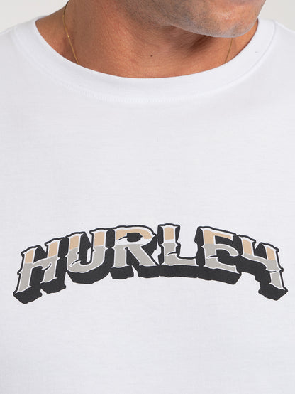 Camiseta Manga Curta Hurley Eagle Branca