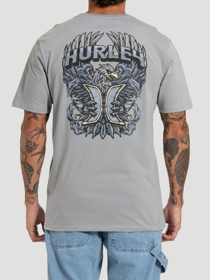 Camiseta Manga Curta Hurley Eagle Cinza