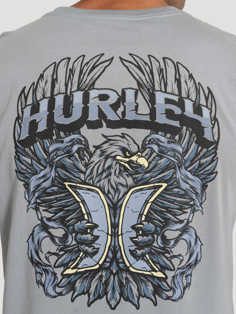 Camiseta Manga Curta Hurley Eagle Cinza