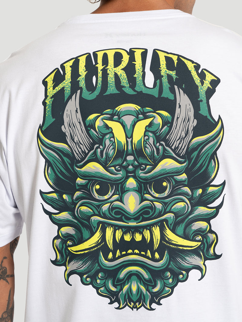 Camiseta Manga Curta Hurley Monster Branca