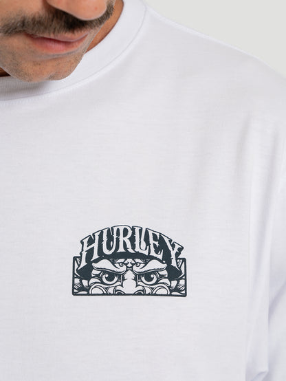 Camiseta Manga Curta Hurley Monster Branca