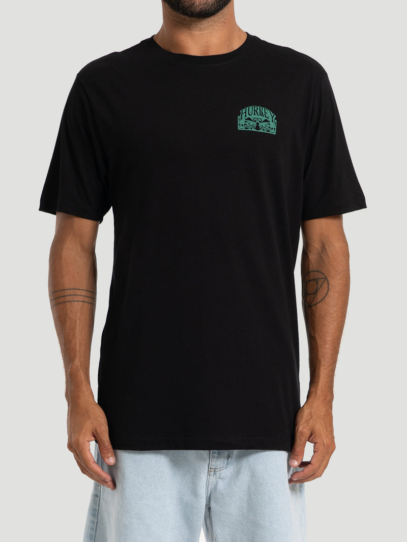 Camiseta Manga Curta Hurley Monster Preta