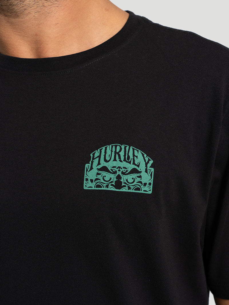Camiseta Manga Curta Hurley Monster Preta
