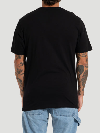 Camiseta Hurley Monster Plate Oversize Preta