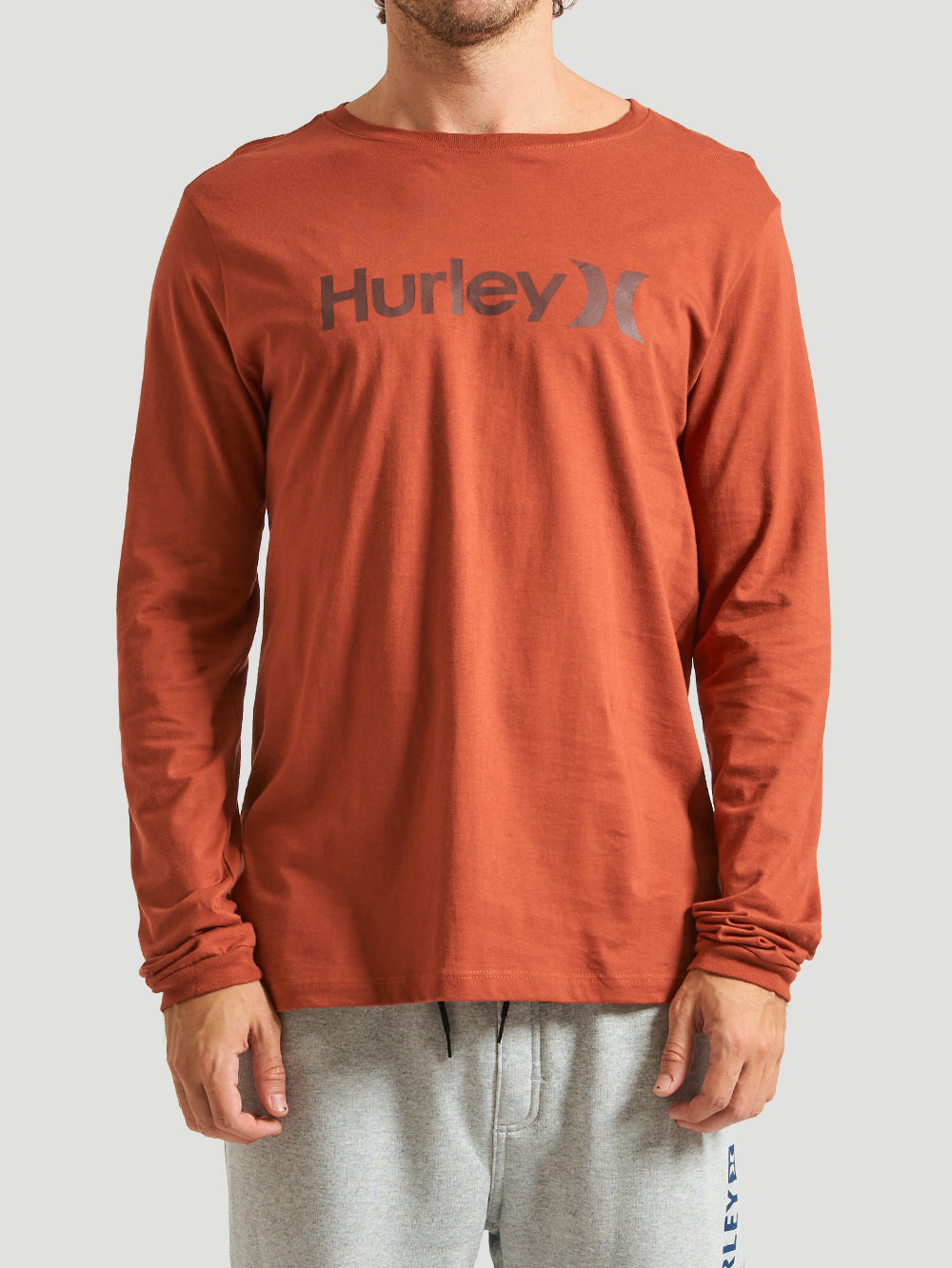 Camiseta Manga Longa Hurley O&O Solid Vermelho