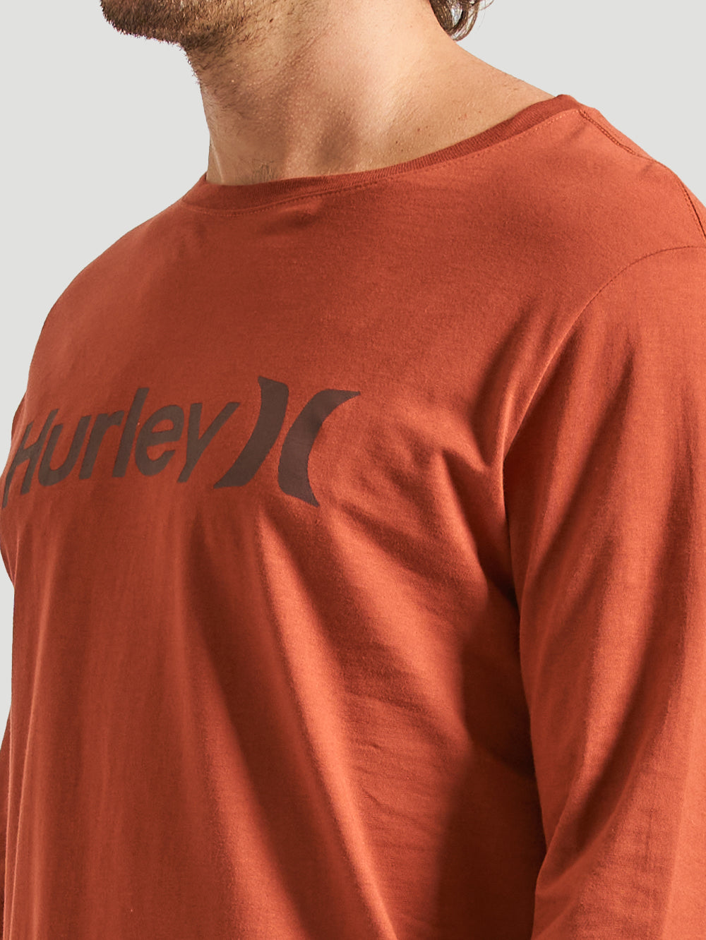 Camiseta Manga Longa Hurley O&O Solid Vermelho