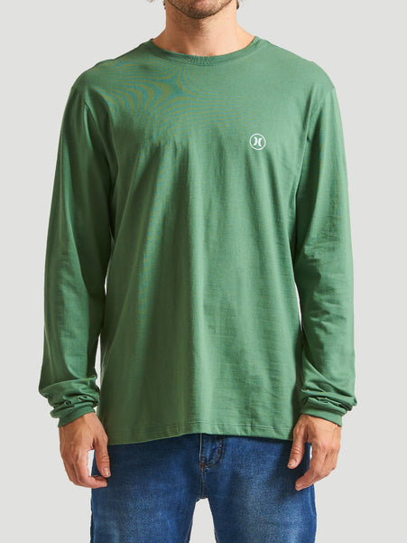 Camiseta Manga Longa Hurley Mini Circle Icon Verde