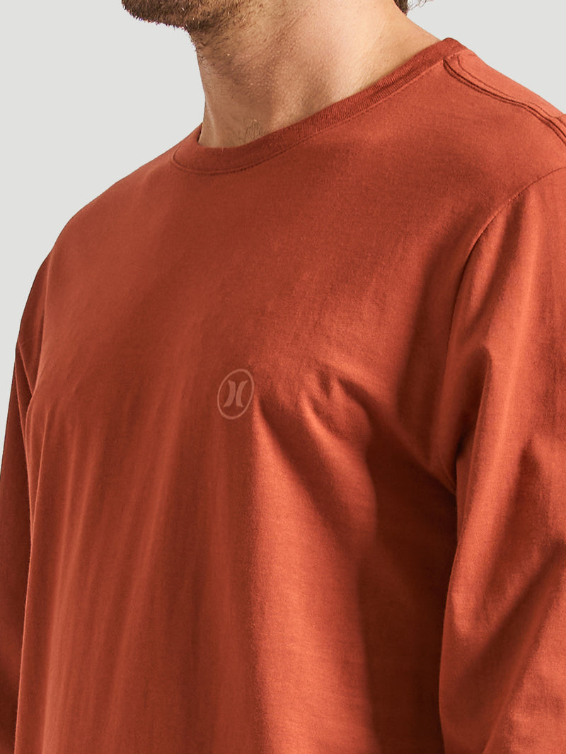 Camiseta Manga Longa Hurley Mini Circle Icon Vermelho