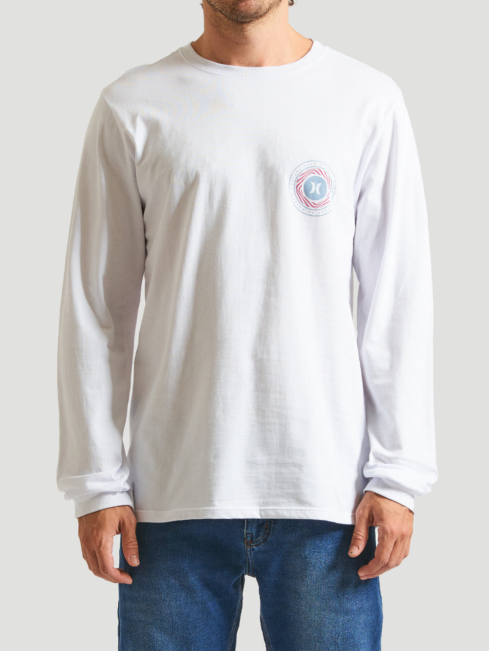 Camiseta Manga Longa Hurley Spiral Branco
