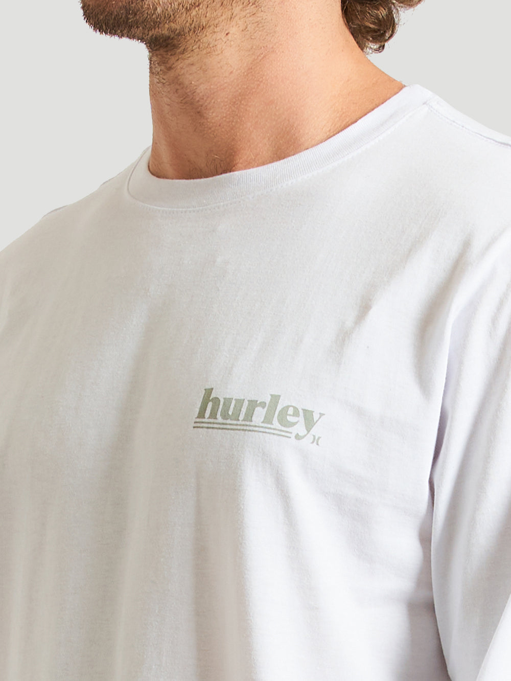 Camiseta Manga Longa Hurley Puff Branco