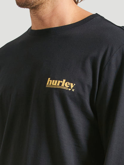 Camiseta Manga Longa Hurley Puff Preto