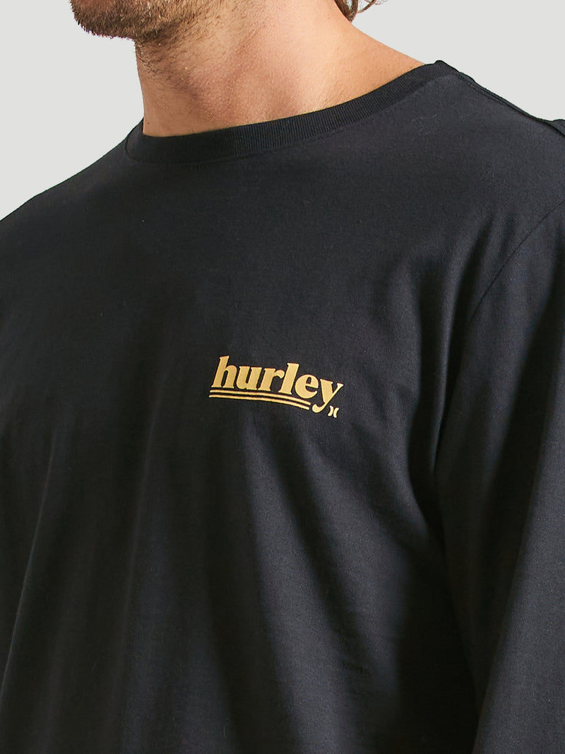 Camiseta Manga Longa Hurley Puff Preto