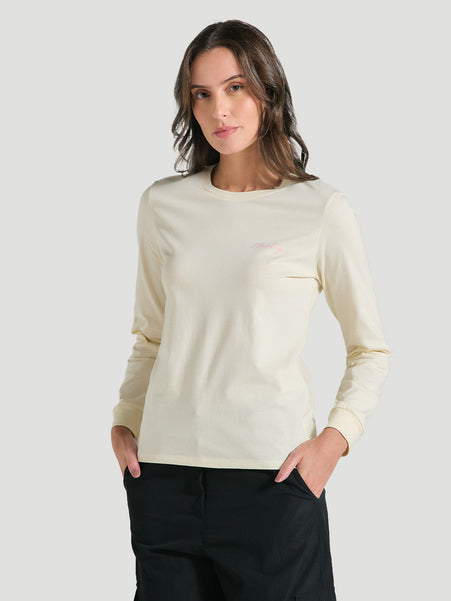 Camiseta De Manga Longa Off White Feminina Hurley Line