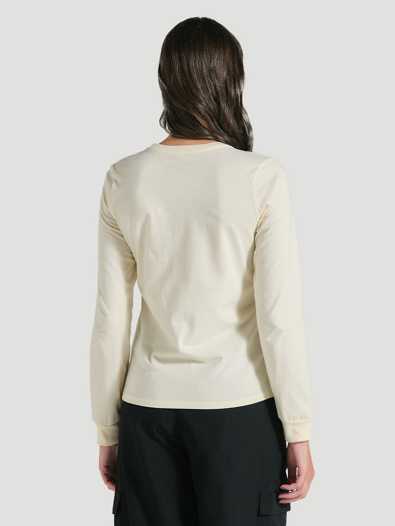 Camiseta De Manga Longa Off White Feminina Hurley Line