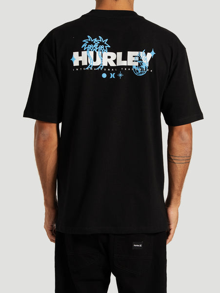 Camiseta Especial Preta Hurley Letters
