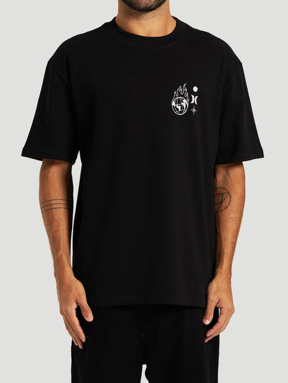 Camiseta Especial Preta Hurley Letters