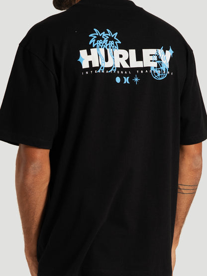Camiseta Especial Preta Hurley Letters