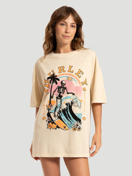 Camiseta Manga Curta Off White Hurley Paradise