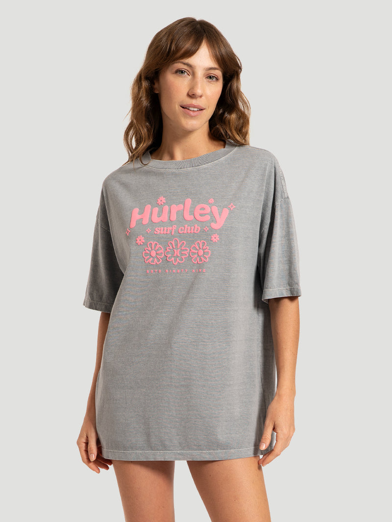 Camiseta Manga Curta Cinza Hurley Surf Club